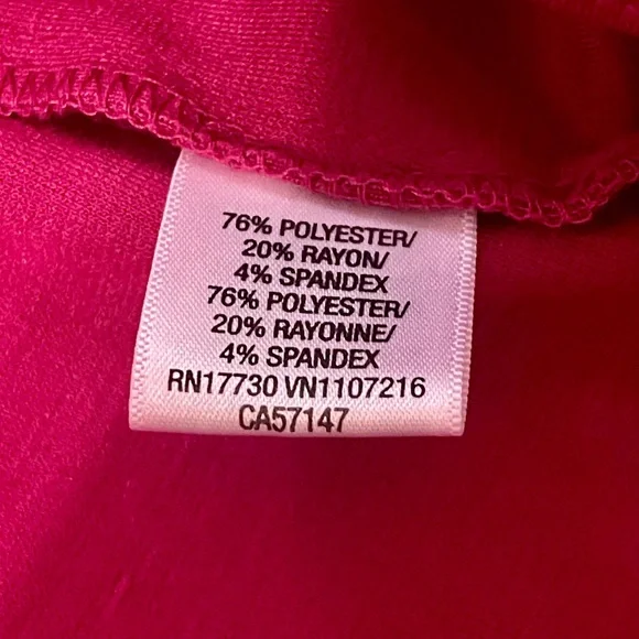 Merona Color block Belted Sheath Midi Dress | Fuchsia & Orange | Size 4 - Picture 5 of 7